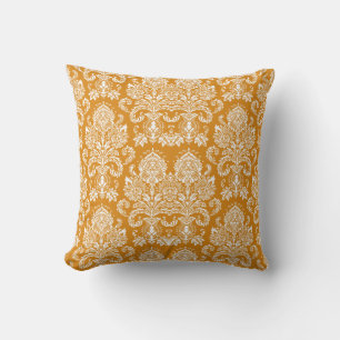 Marigold Viktorianisch Damask Kissen