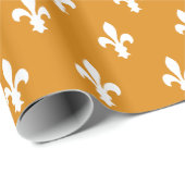 Marigold Viktorianisch Fleur de Lys Geschenkpapier (Rolleneckpunkt)