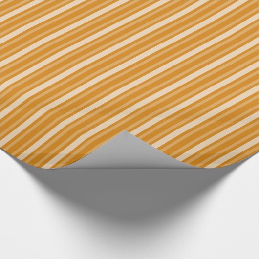 Marigold Viktorianisch Stripe Geschenkpapier (Ecke)
