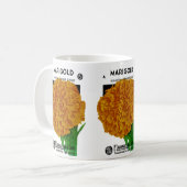 Marigold Vintag Seed Packet Kaffeetasse (Vorderseite Links)