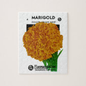 Marigold Vintag Seed Packet Puzzle (Vertikal)
