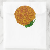 Marigold Vintag Seed Packet Runder Aufkleber (Tasche)