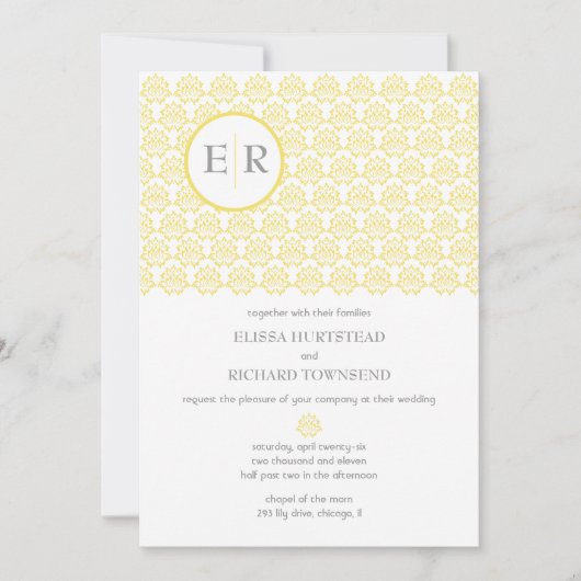 Marigold Wedding Einladungen (Vorderseite)