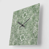 Marigold, William Morris Quadratische Wanduhr (Winkel)