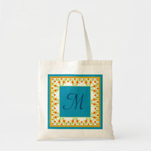 Marigolds Border Monogram Tote Bag Tragetasche