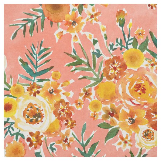 MARIGOLDS GARDEN Happy Floral Stoff (Muster)