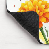 Marigolds in Orange und Gelb Mousepad (Ecke)