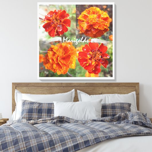 Marigolds Leinwanddruck (Insitu (Schlafzimmer))