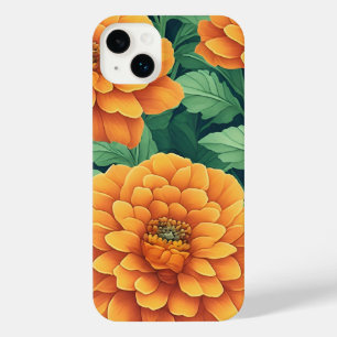 Marigolds orange-grüne Blume iPhone 14 Plus Hülle