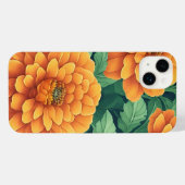Marigolds orange-grüne Blume iPhone Hülle (Rückseite (Horizontal))