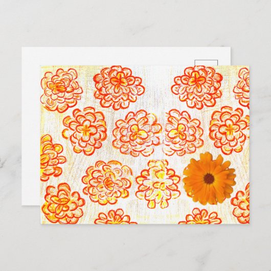 Marigolds Postkarte (Vorne/Hinten)