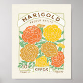 Marigolds Seed Packet Poster (Vorne)