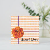 Marigolds und Bewusskarte Karte (Stehend Vorderseite)