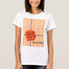 Marigolds und Biene T-Shirt
