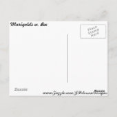 Marigolds w. Bee # 2 Postkarte (Rückseite)