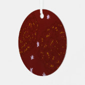 Marigolds with Stars Ornament Aus Metall (Vorderseite links)