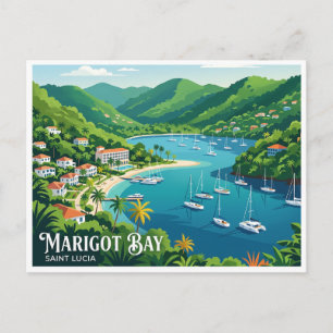 Marigot Bay Saint Lucia Postkarte
