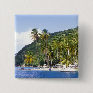 Marigot Bay, St. Lucia, Karibik Button