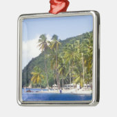 Marigot Bay, St. Lucia, Karibik Ornament Aus Metall (Links)