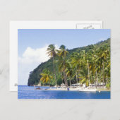 Marigot Bay, St. Lucia, Karibik Postkarte (Vorne/Hinten)