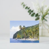 Marigot Bay, St. Lucia, Karibik Postkarte (Stehend Vorderseite)