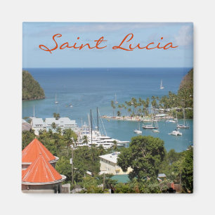 Marigot Bucht Heilige Lucia Magnet
