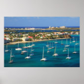 Marigot Harbour Waterfront, St. Martin Poster (Vorne)