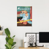 Marihuana Mädchen Poster (Heimbüro)