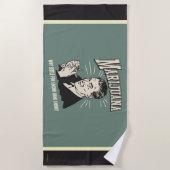 Marijuana: Siedle 2. Hand Rauch Strandtuch (Vorderseite)