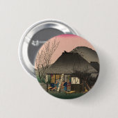 Mariko, 53 Stationen der Tokaido Road, Hiroshige Button (Vorne & Hinten)