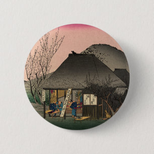 Mariko, 53 Stationen der Tokaido Road, Hiroshige Button