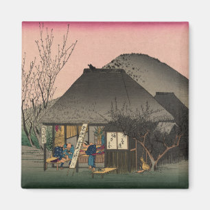 Mariko, 53 Stationen der Tokaido Road, Hiroshige Magnet