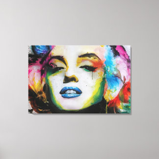 Marilyn Art Premium Wrapped Canvas (Gloss) Leinwanddruck