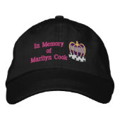 Marilyn Cook Memorial Hat Bestickte Baseballkappe (Vorderseite)