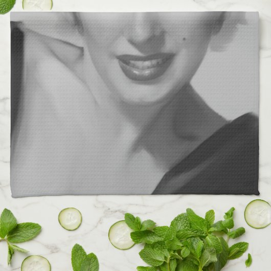 Marilyn der Blick 2 Geschirrtuch (Gefaltet)