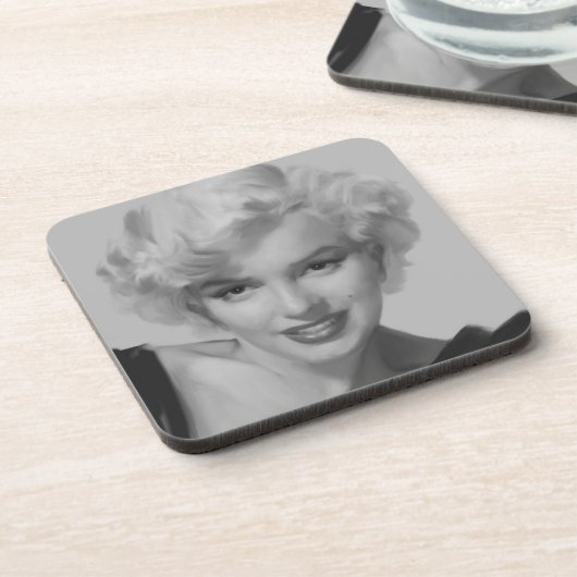 Marilyn der Blick Getränkeuntersetzer (Linke Seite)