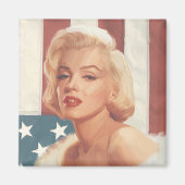Marilyn Flag Magnet (Vorne)
