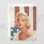 Marilyn Flag Postkarte (Vorne/Hinten)
