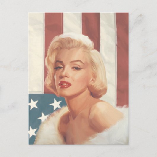 Marilyn Flag Postkarte (Vorderseite)