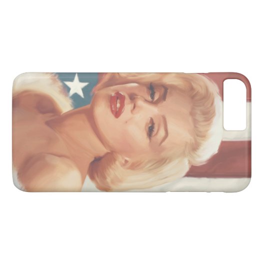 Marilyn-Flagge Case-Mate iPhone Hülle (Rückseite (Horizontal))