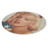 Marilyn-Flagge Schneidebrett (Ecke)