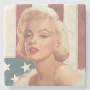 Marilyn-Flagge Steinuntersetzer