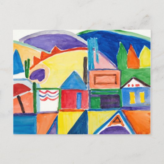 Marilyn Holmes Fine Art Postcard "Main Street" Postkarte (Vorderseite)