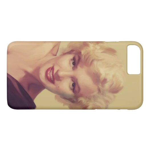 Marilyn im Schwarzen Case-Mate iPhone Hülle (Rückseite (Horizontal))