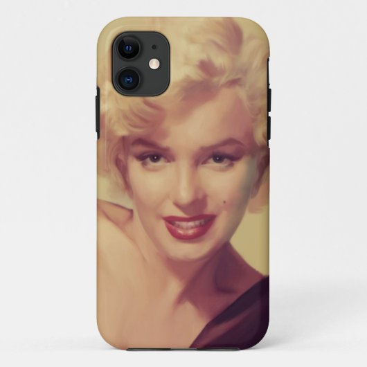 Marilyn im Schwarzen Case-Mate iPhone Hülle (Rückseite)