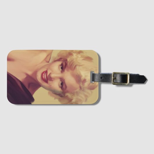 Marilyn im Schwarzen Gepäckanhänger (Vorderseite (Horizontal))