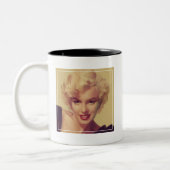 Marilyn im Schwarzen Zweifarbige Tasse (Links)