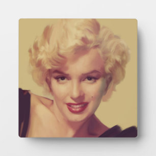 Marilyn in Black Fotoplatte