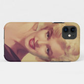 Marilyn in Schwarz Case-Mate iPhone Hülle (Rückseite (Horizontal))