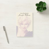 Marilyn in Schwarz Post-it Klebezettel (Büro)